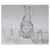 Star of David Cruet & 2 Pairs of Little Cups