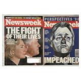 Vintage Newsweek Magazines, Clinton Impeachment