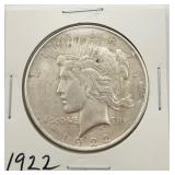 1922 Peace Silver Dollar