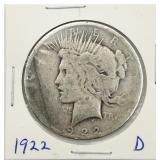 1922-D Peace Silver Dollar