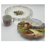 Vintage Decorative Plates & Cup