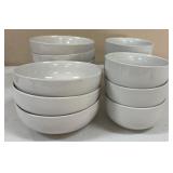 Set of Nice White Ceramic Bowls