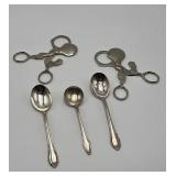Nickel Egg Toppers and Silver Spoons
