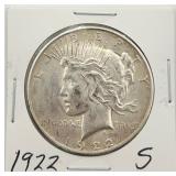1922-S Peace Silver Dollar
