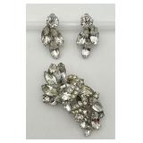 Elegant Vintage Pin & Ear Clips