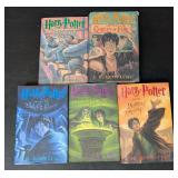 5 of 7 Harry Potter Hardcover Novels