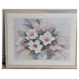 Framed Pink Flower Print