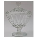 Vintage Glass Lidded Candy Dish