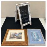 2 Pretty Prints & A Message Easel