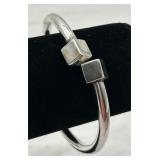 Sterling Silver Hinged Bangle Bracelet