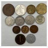 Variety of Foreign Coins