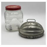 Vintage Coffee Jar and Food Mold