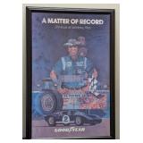 Framed Carroll Shelby GT 40 Le Mans Poster