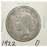 1922-D Peace Silver Dollar
