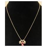 925 Sterling Silver Necklace w/ Charms