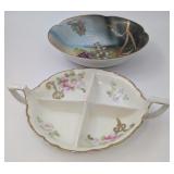 2 Hand Painted Bavarian China Bowls