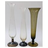 3 Vintage Bud Vases