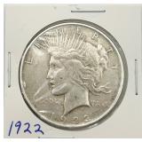 1922 Peace Silver Dollar
