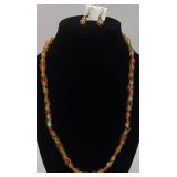 Nice Beaded Fashion Necklace & Earring Set
