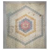 Vintage Hand-Stitched Quilt