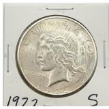 1922-S Peace Silver Dollar
