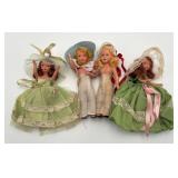 4 Nancy Ann Storybook Dolls