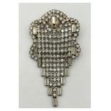 Vintage Art Deco Style Rhinestone Pin