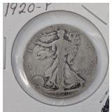 1920-P Walking Liberty Half Dollar