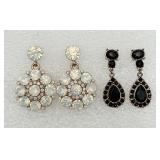 2 Pair of Elegant Pierced Earrings