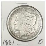 1881-O Morgan Silver Dollar