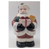 Santa Claus Earthenware Cookie Jar in Box