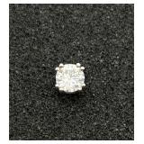 925 Sterling And Diamond Stud Earring