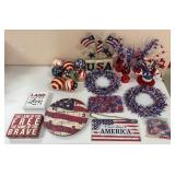 Lot Of Patriotic 4th Of July Decorations