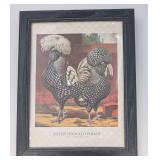 Vintage Framed Polish Hen Award Print