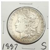 1887-S Morgan Silver Dollar