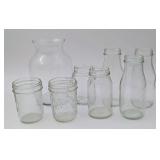 8 Little Bottles, Jars, & Vase