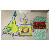 Lot Of 9 Cute Aprons