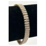 Vintage PAJ BB Golden Rhinestone Bracelet