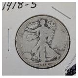 1918-S Walking Liberty Half Dollar