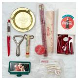 Variety of Vintage Coca-Cola Memorabilia