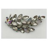 Large Vintage Pin w/ Rare Shaped Stones