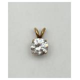 ï¿½CCCï¿½ 10K Gold & CZ Pendant
