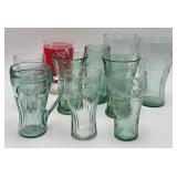 10 Coca Cola Glasses