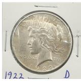 1922-D Peace Silver Dollar