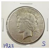 1923-S Peace Silver Dollar