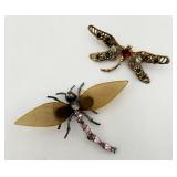 Pair of Fun Dragonfly Pins