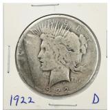 1922-D Peace Silver Dollar