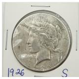 1926-S Peace Silver Dollar