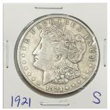 1921-S Morgan Silver Dollar