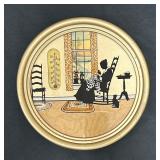 Vintage Silhouette Advertising Thermometer